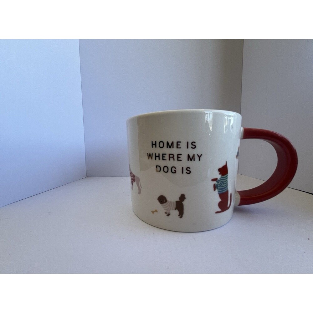 16 Oz Stoneware Home is Where My Dog Is Coffee/Tea Mug Cat’s Collectible